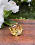 Antique Citrine Sweetheart Ring