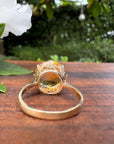 Antique Citrine Sweetheart Ring