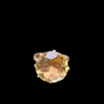 Antique Citrine Sweetheart Ring