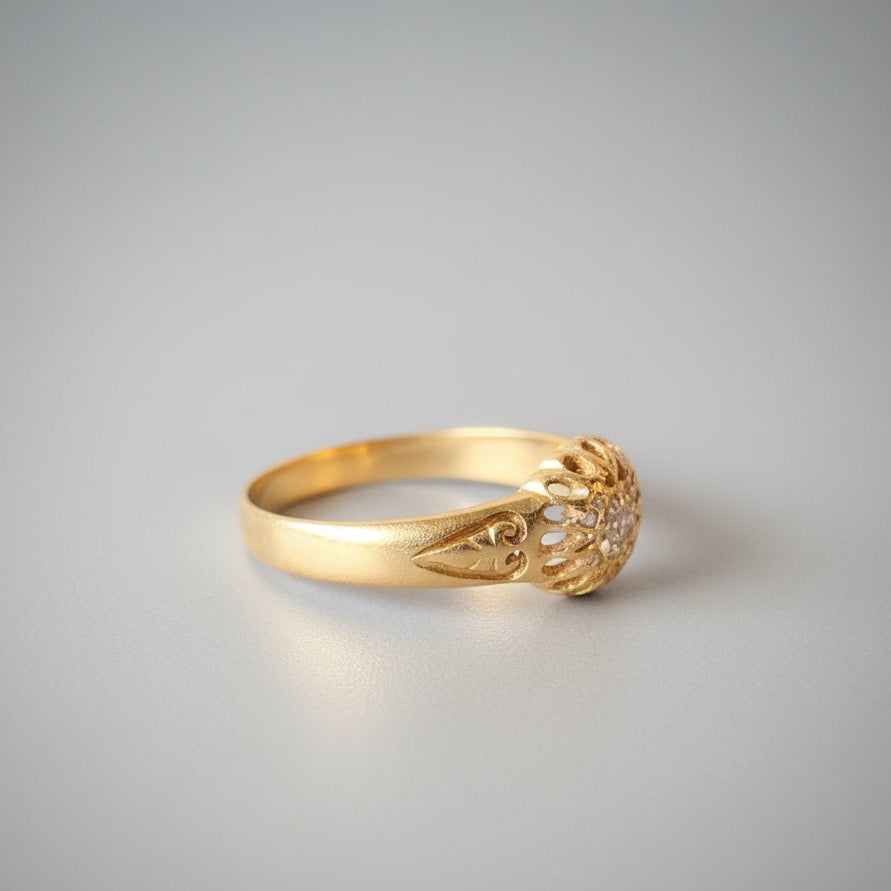 Antique Diamond Cluster Ring