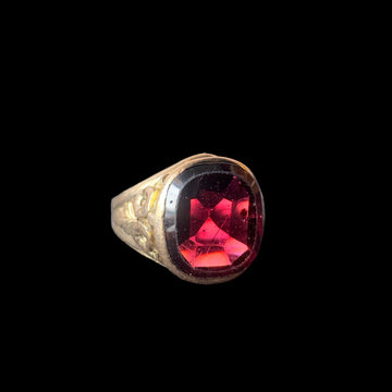 Antique Garnet Signet Ring