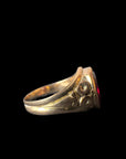 Antique Garnet Signet Ring