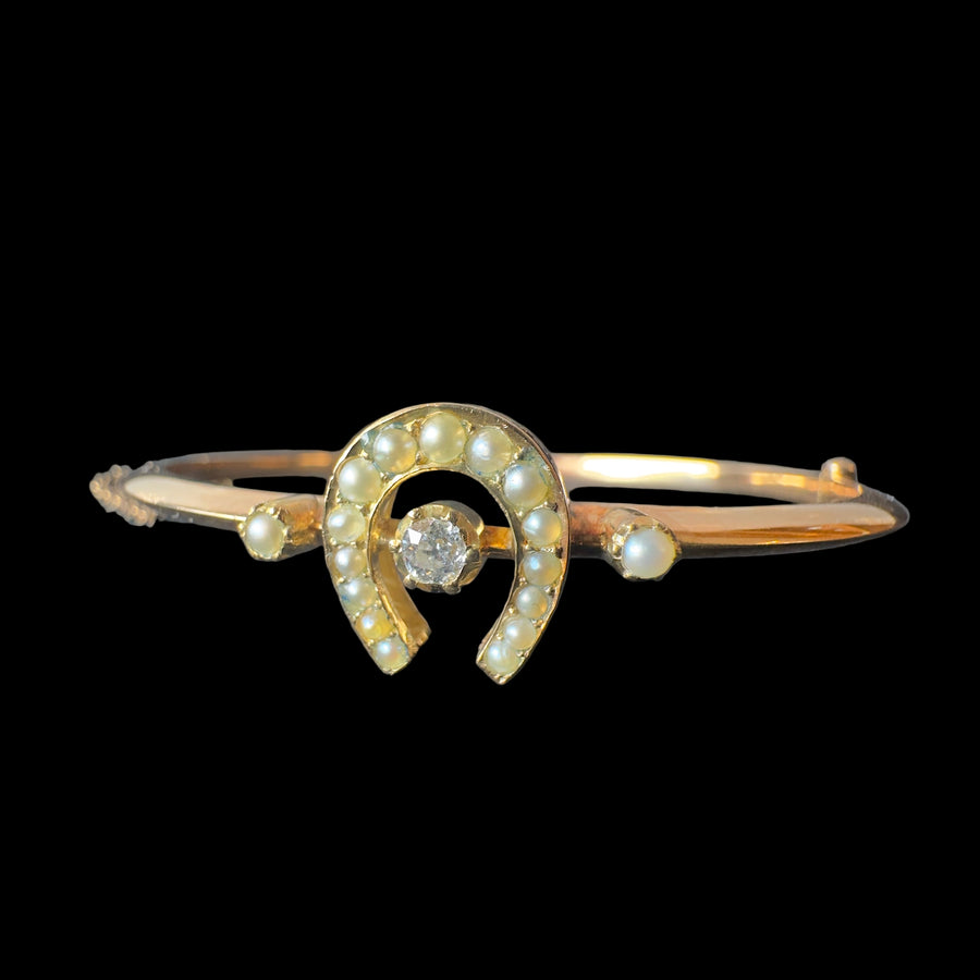 Antique Horseshoe Bangle Bracelet