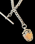 Antique Sterling Silver Double Albert Watch Chain
