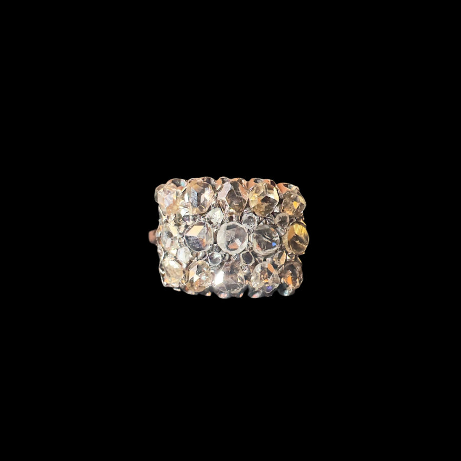 Antique Victorian Cobblestone Rose Cut Diamond Ring