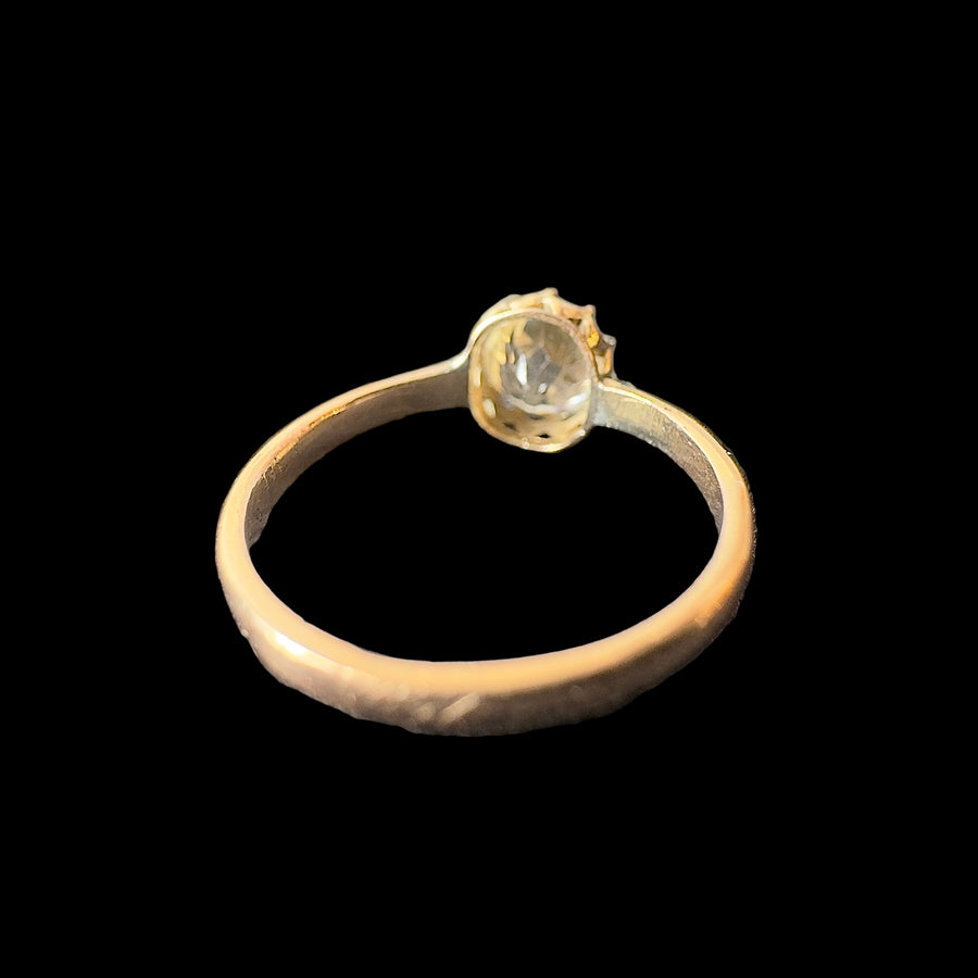 Antique Yellow Sapphire Ring