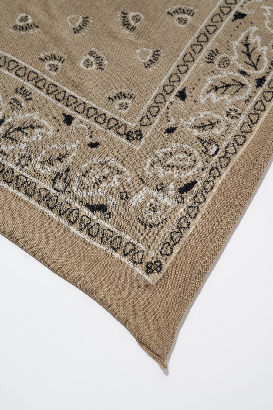 Cashmere Bandana in Khaki