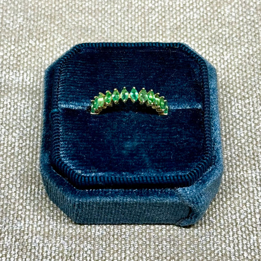 Vintage Emerald Eternity Ring