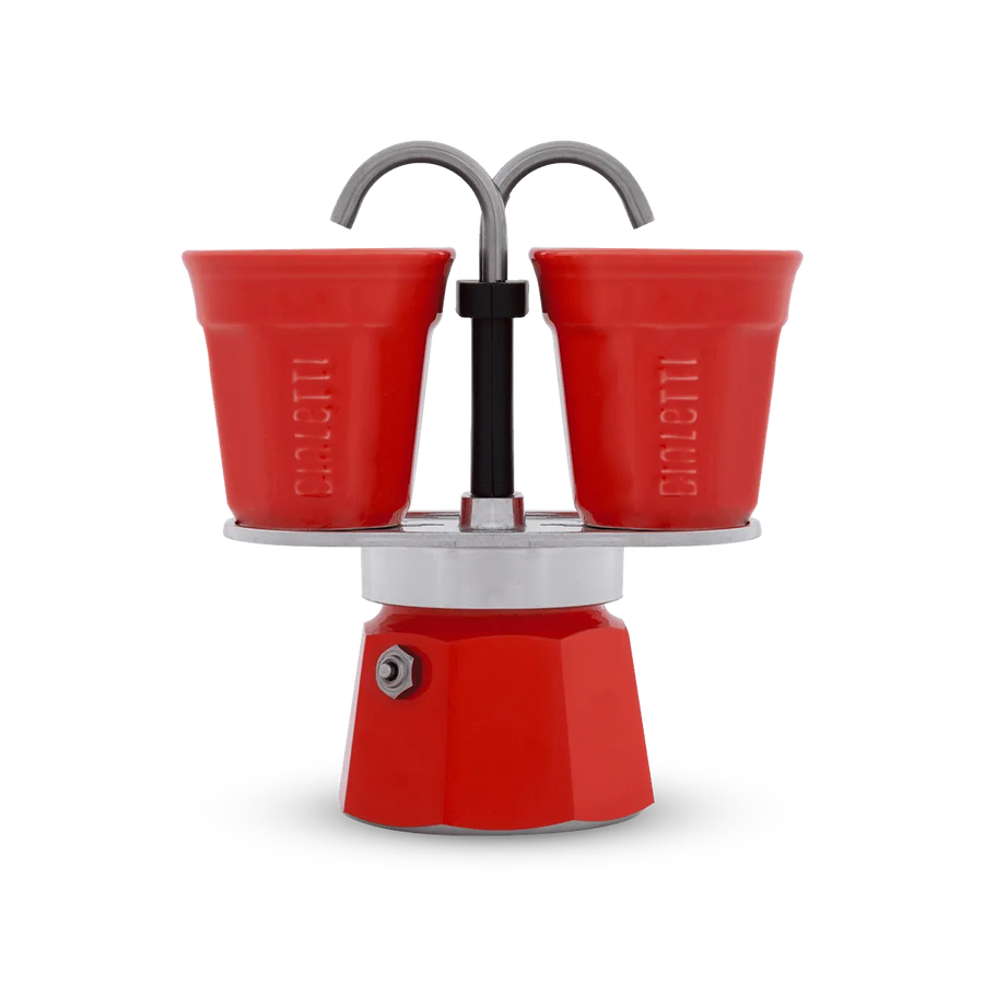 Bialetti Mini Express with Cup Set Red