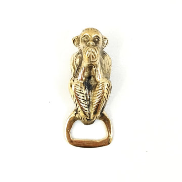 Brass Bottle Opener - Monkey