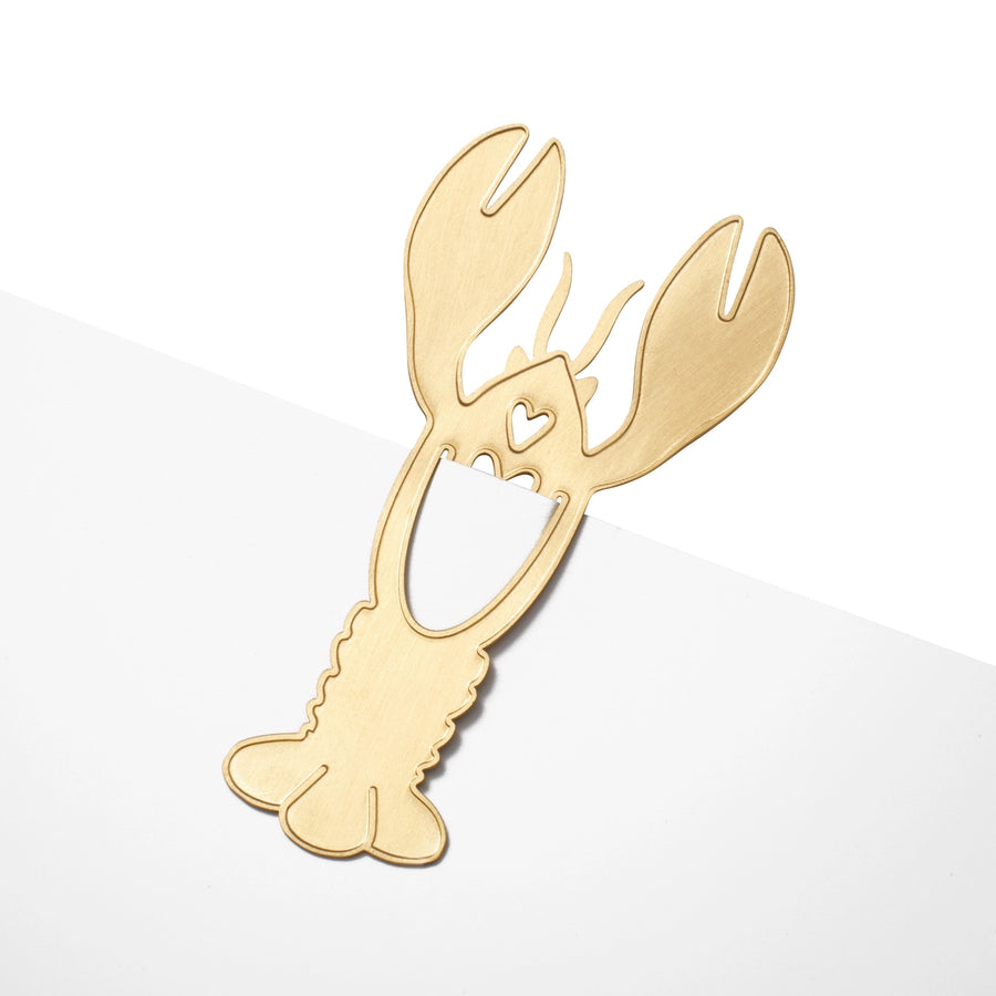 Brass Lobster Bookmark Ornament