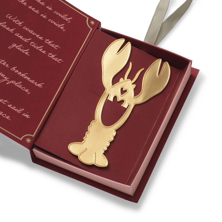 Brass Lobster Bookmark Ornament