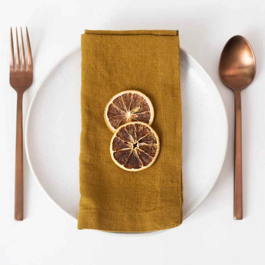Bronze Linen Napkins Set of 4