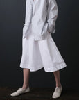 Butterfield 8 Skirt in Snow Pique