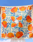 California Poppies Silk Scarf