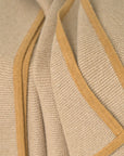Camel Purl Knit Blanket in Dune & Straw