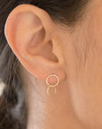 Carla Caruso Double Circle Stud Drops