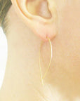 Carla Caruso Ribbon Hoop Earrings