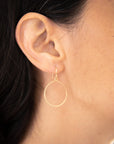 Carla Caruso Round Keyhole Earrings