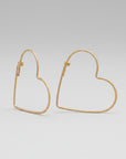 Carla Caruso Small Heart Hoops