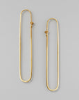 Carla Caruso Ovalong Dainty Hoops