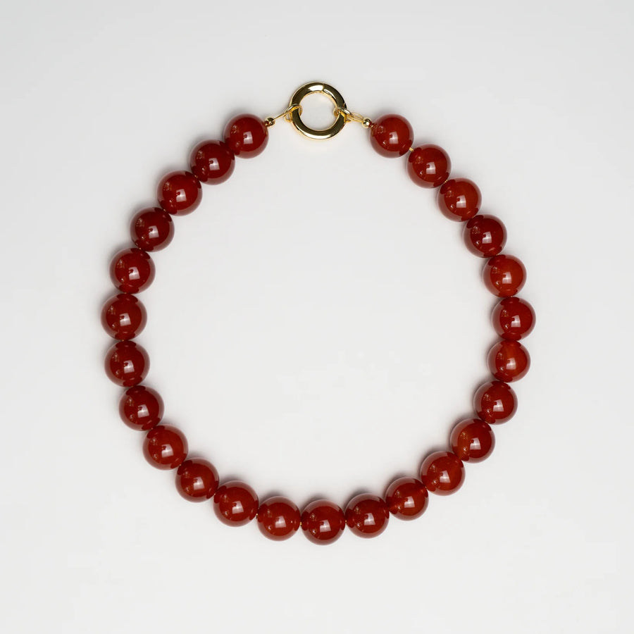 Carnelian Bead Necklace