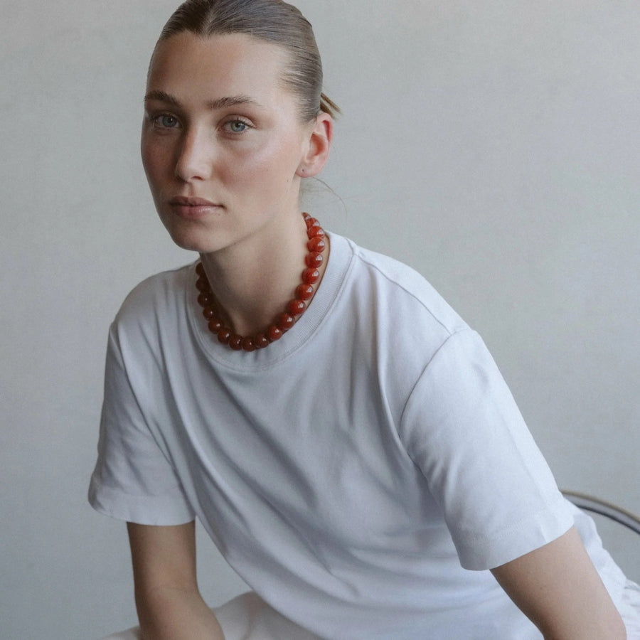 Carnelian Bead Necklace