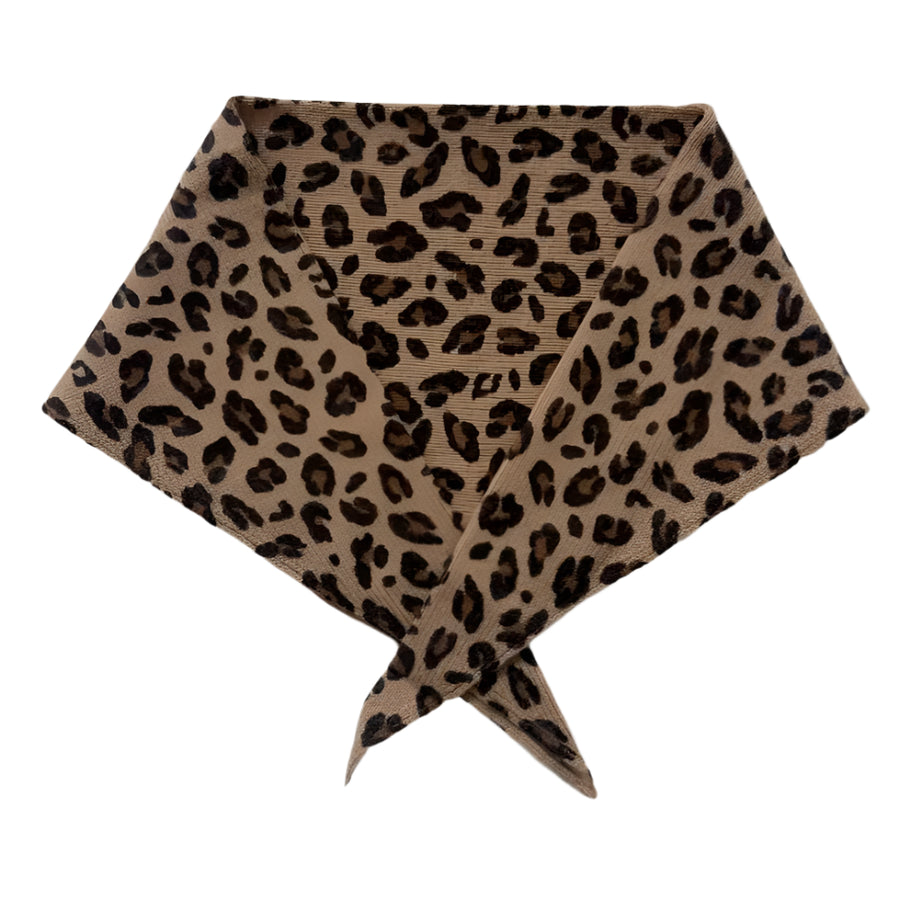 Cashmere Bandana in Leopard