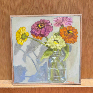 "Chrysanthemums in Glass" by Alison Parsons