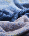 Colorblock Mohair Throw Blanket in Cocoa