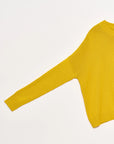 Cotton Wide Pullover in Yellow