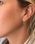Carla Caruso Double Circle Stud Drops