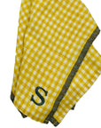 Dijon Gingham Tea Towel with Custom Embroidery