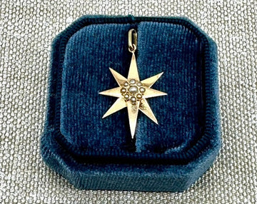 Antique Victorian French Star Pendant