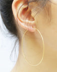 Carla Caruso Large Dainty Hoops