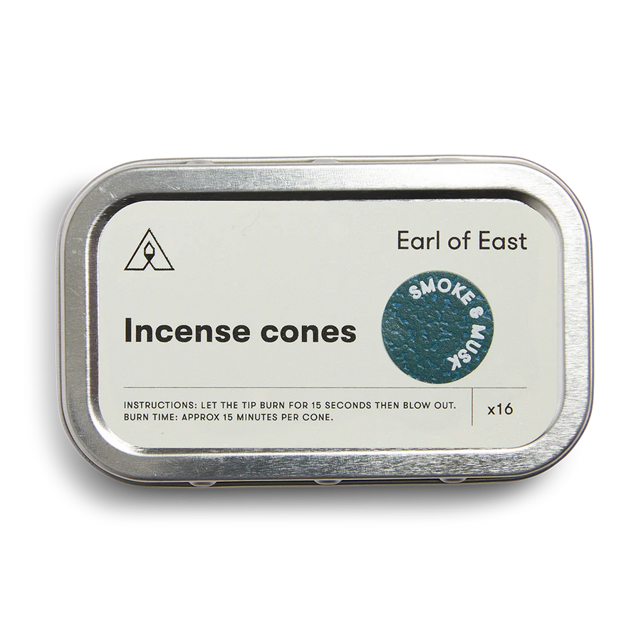 earl of east incense cones smoke musk