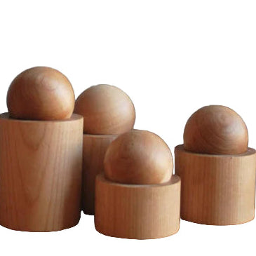 Wood Pot & Ball Lid
