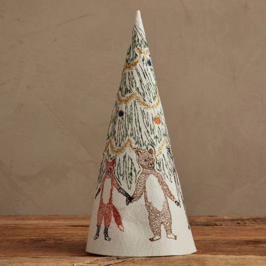 Embroidered Felt Holiday Tree