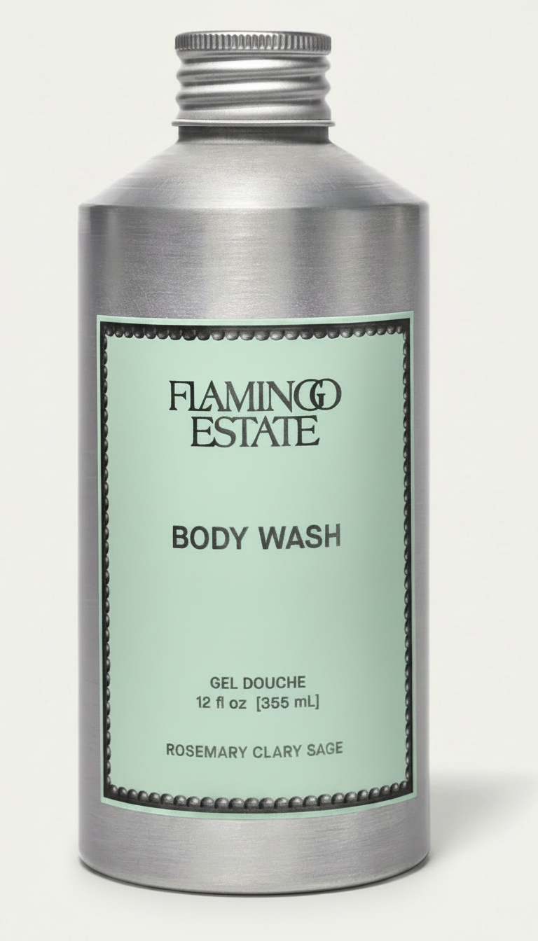 Flamingo Estate Organic Body Wash in Rosemary & Clary Sage
