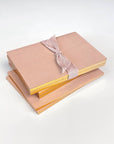 Gold Edged Notepads in Blush Set of 2