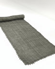 Crochet Edge Runner, Gray