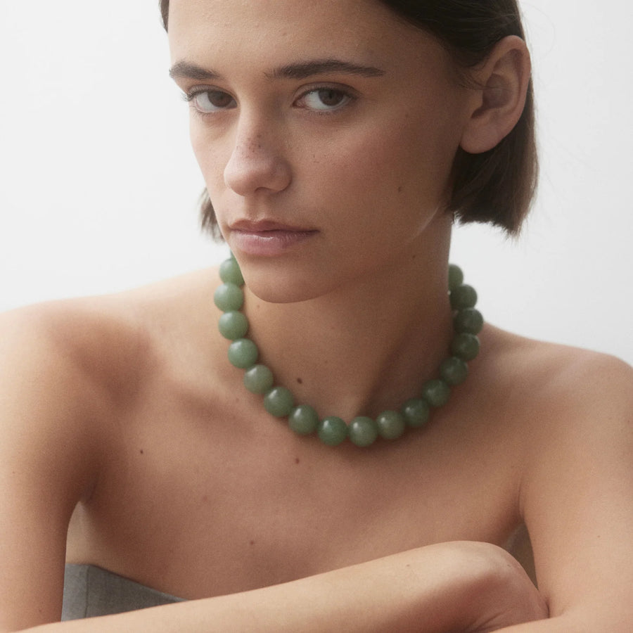 Green Aventurine Bead Necklace
