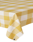 Palma Linen Tablecloth 63"x118" in Gold