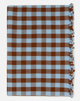 HTH Large Gingham Tablecloth in Blue Candy 63"x120"