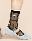 Horticulture Sheer Crew Socks