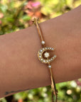 Antique Horseshoe Bangle Bracelet