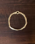 14K Gold Thick Link Bracelet