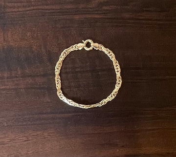 14K Gold Thick Link Bracelet