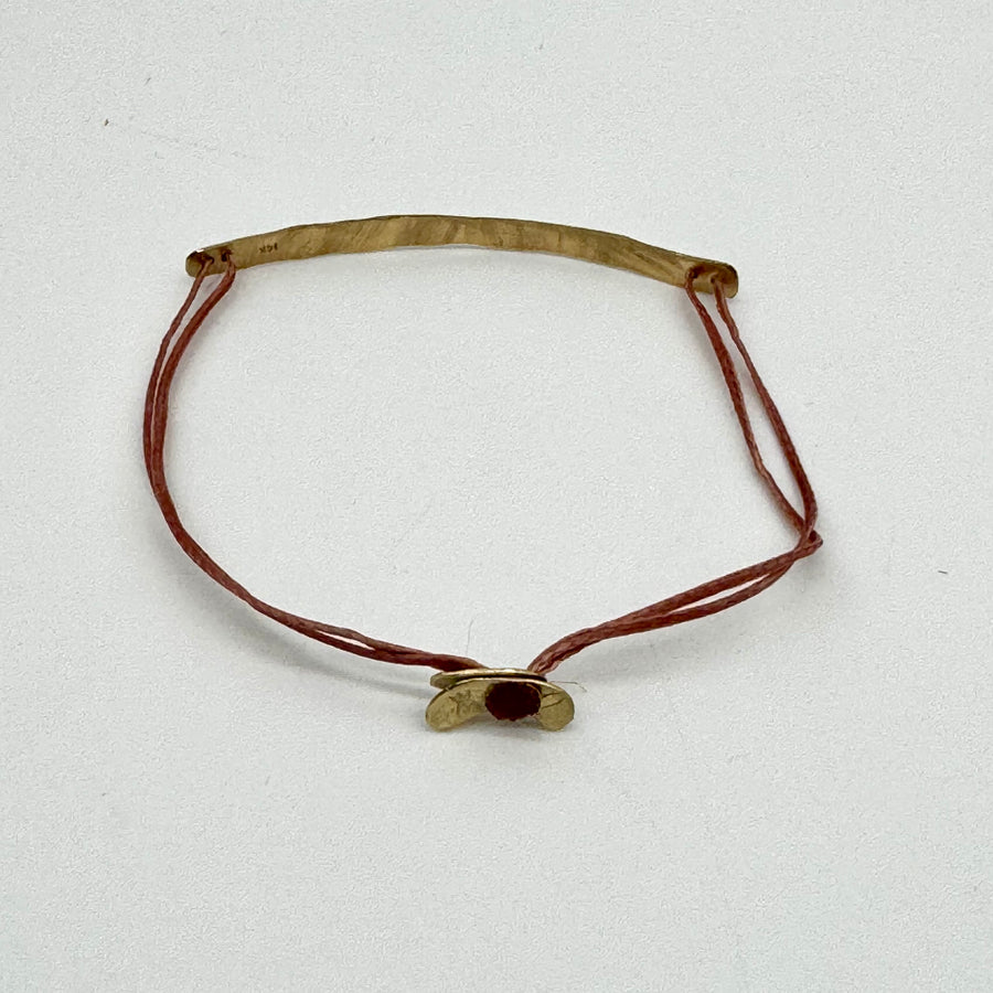 14k Single Bar Bracelet