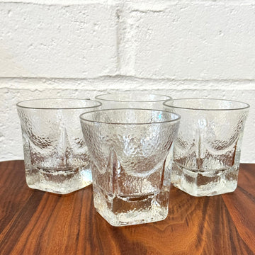 Vintage Rocks Cocktail Glasses, Set/4